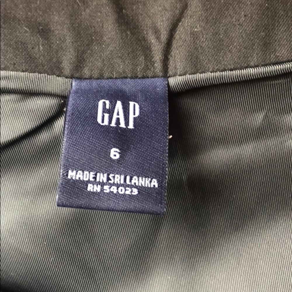 Gap Wool Blend Lined Geometric Pattern Skirt, Sz 6 - image 3